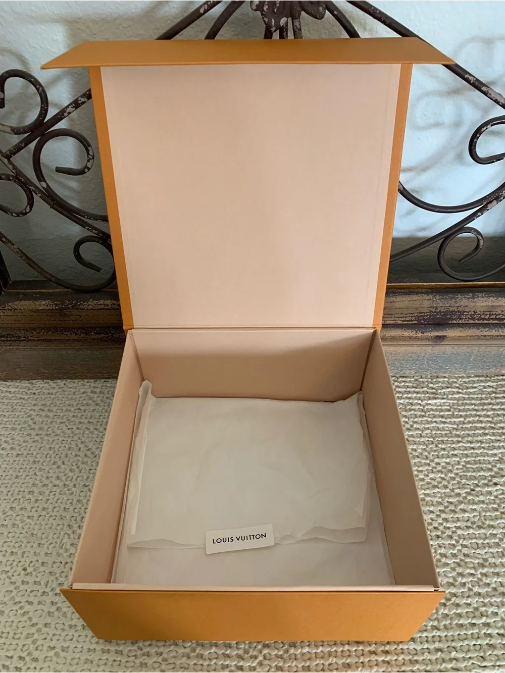 Authentic Louis Vuitton Medium Empty Gift Box Magnetic with Tissue, 10.25x10x5